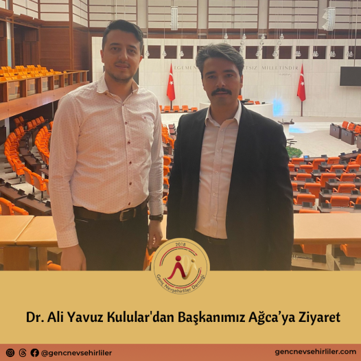 Dr. Ali Yavuz Kulular'dan Başkanımız Ağca’ya Ziyaret