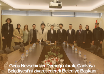 Çankaya Belediye Belediye Başkanı Hüseyin Can Güner'e ziyaret