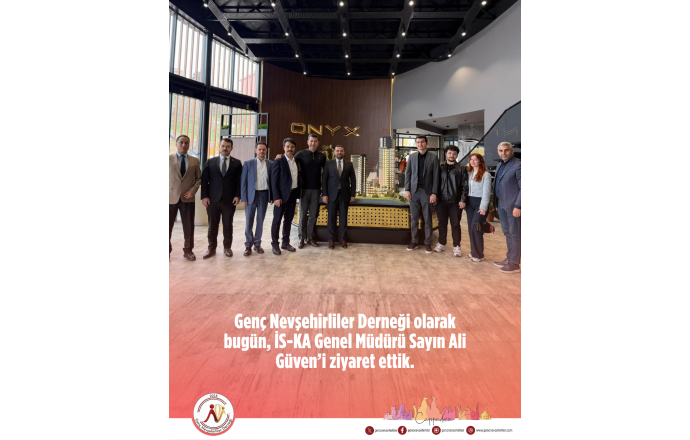 İS-KA Genel Müdürü Sayın Ali Güven’i ziyaret ettik.