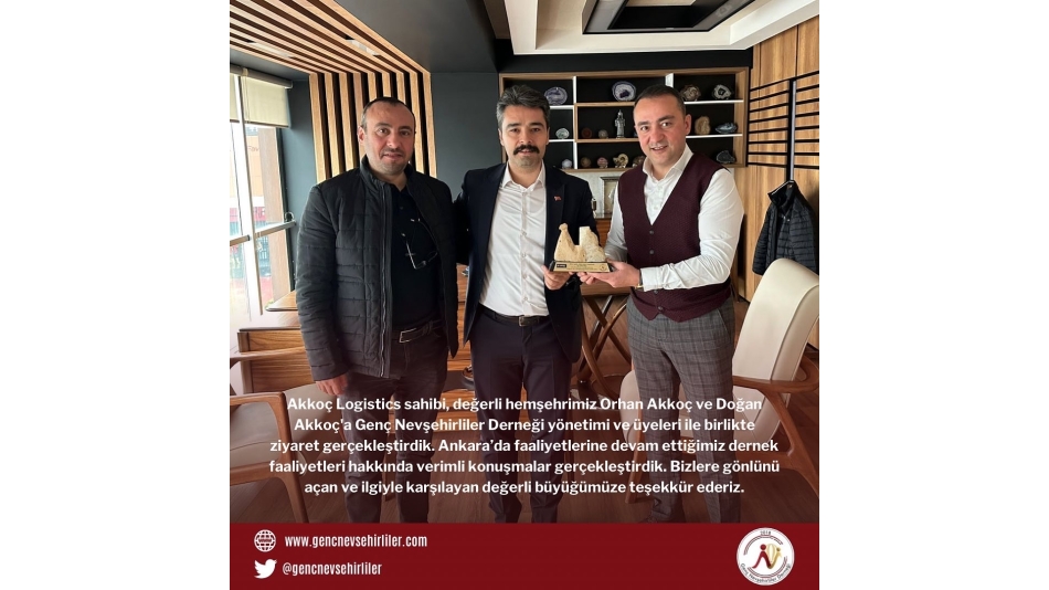 Akkoç Logistics sahibi, değerli hemşehrimiz Orhan Akkoç ve Doğan Akkoça Ziyaretimiz