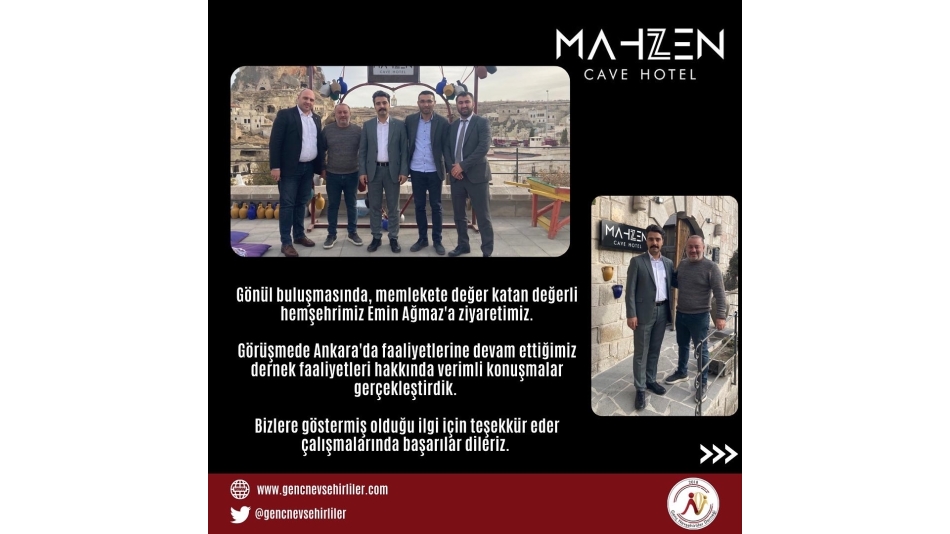 NevÅŸehir Mahzen Cave Sahibi Emin AÄŸmaz Ziyaretimiz
