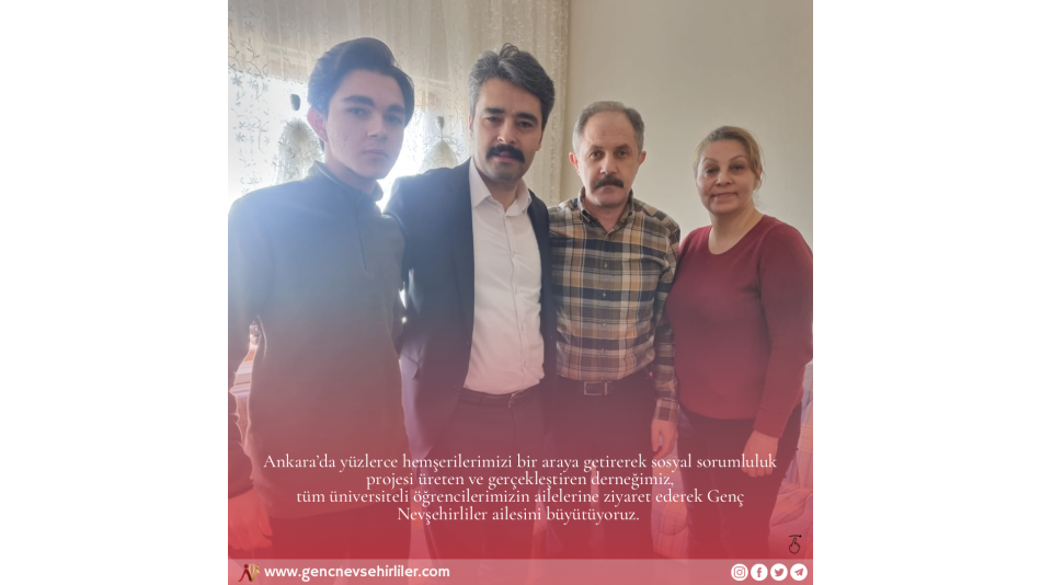 Ankara-Nevşehir Gönül Buluşmaları Nevşehir ‘den Çalışkan Ailesine Teşekkürler 